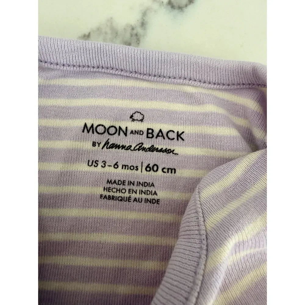 Moon & Back Organic Cotton Baby Gown 3-6 Months